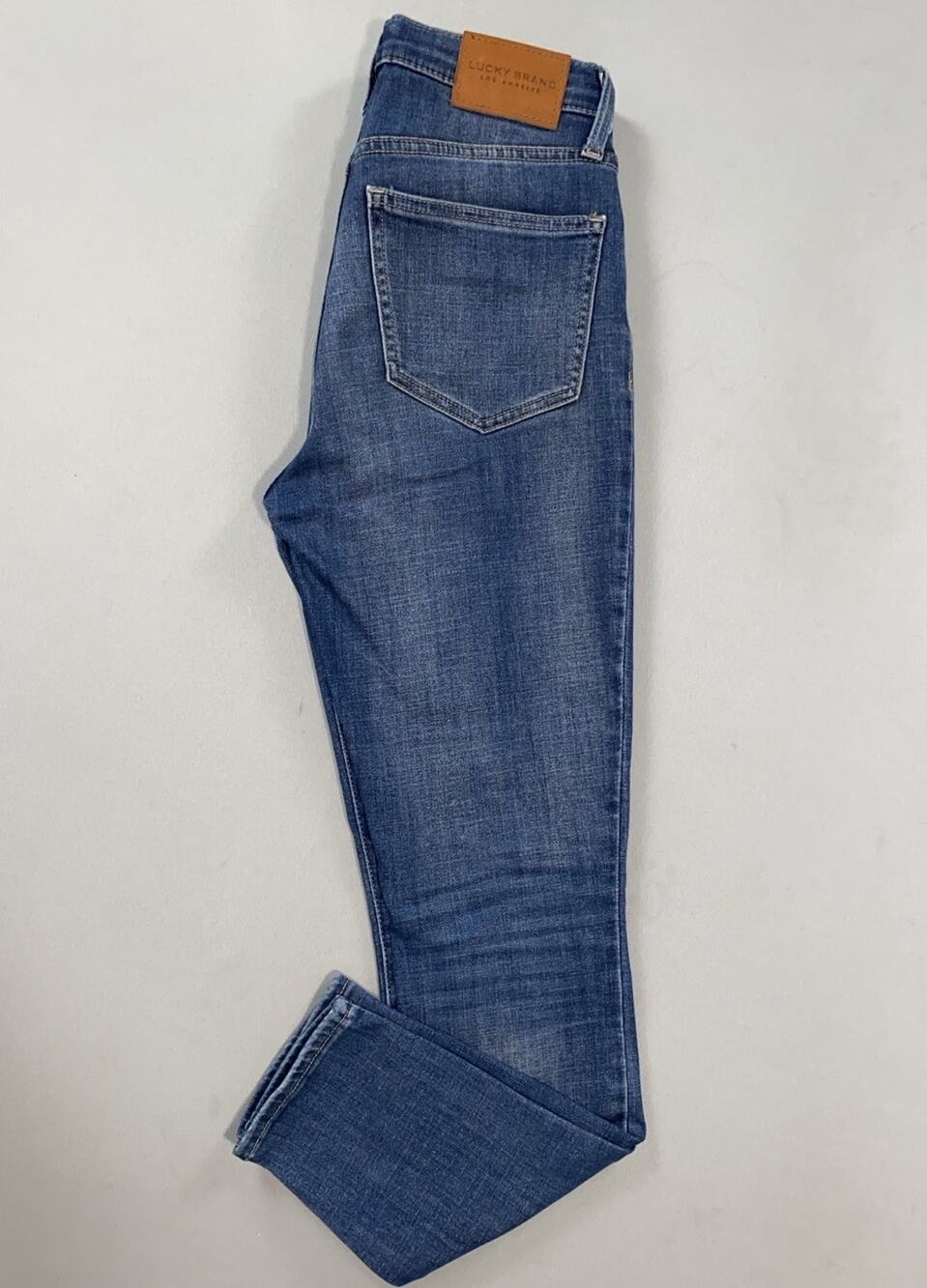 Lucky Brand Ava Mid-Rise Skinny 5-Pocket Stretch Denim Jeans. Women's 27, GUC!